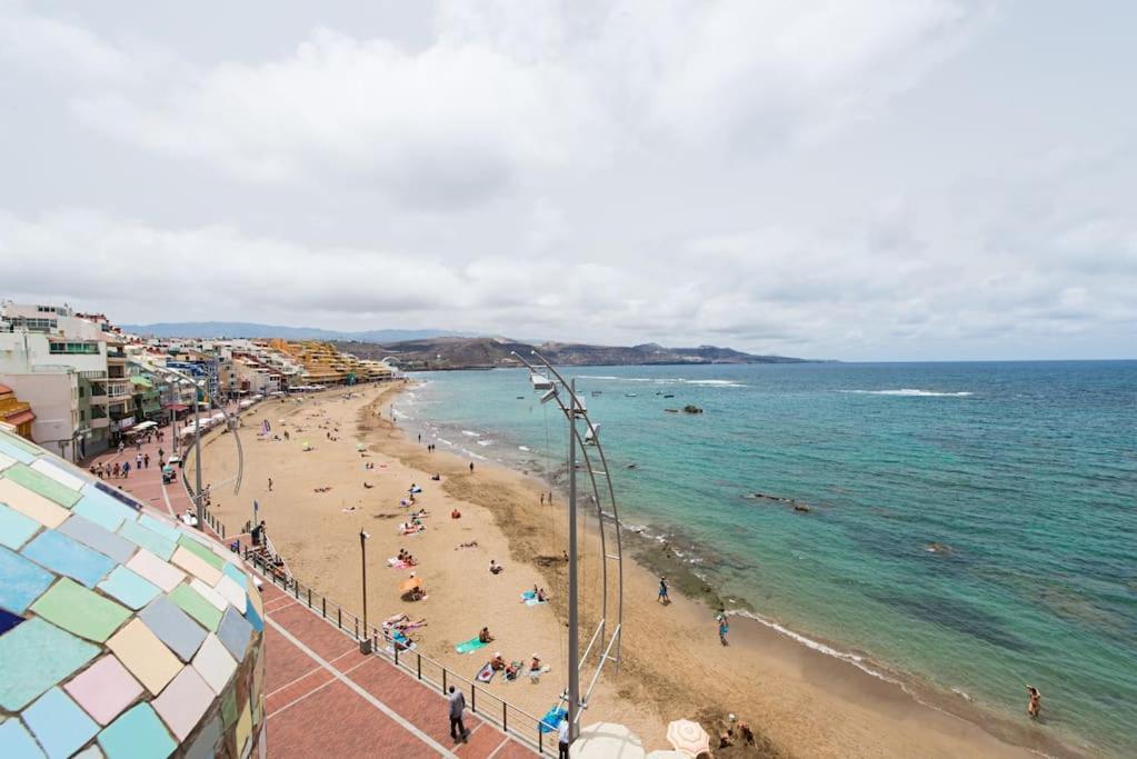 Sunrise-Sunset Amazing Seaviews Las Canteras Beach Lägenhet Las Palmas de Gran Canaria Exteriör bild